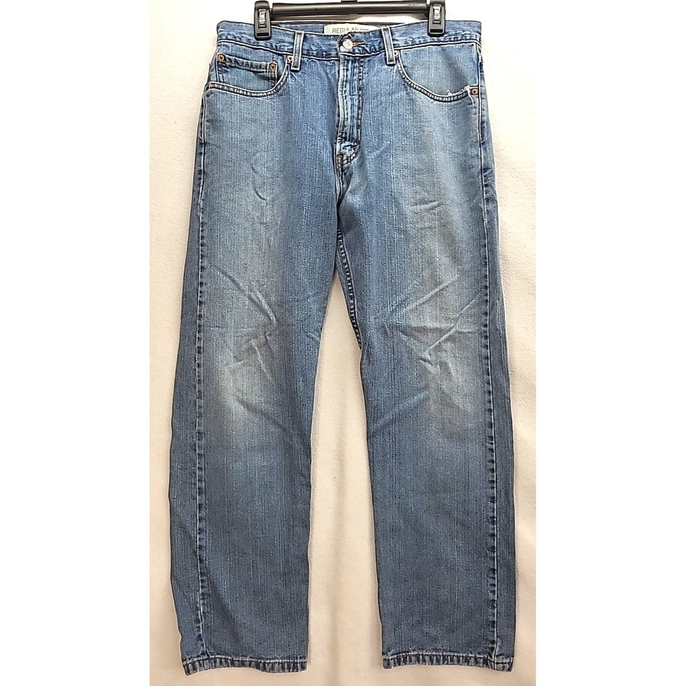 Vintage Mens Levis 505 Jeans Regular Fit  34x30 Grunge 90s Streetwear Distressed